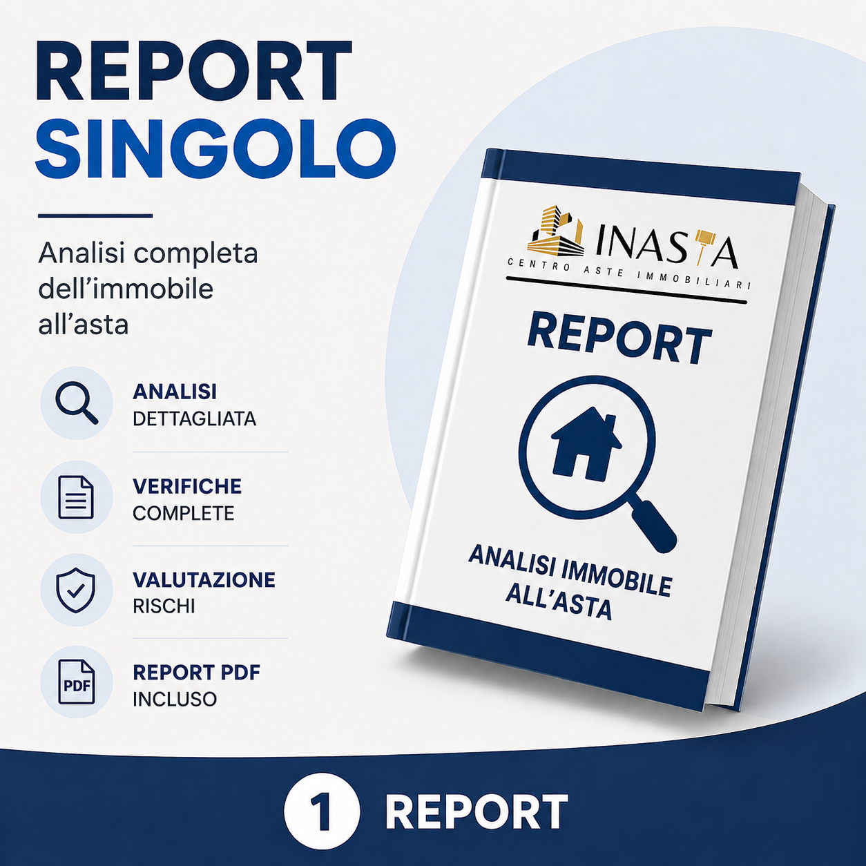 Report Singolo — analisi completa dell'immobile all'asta